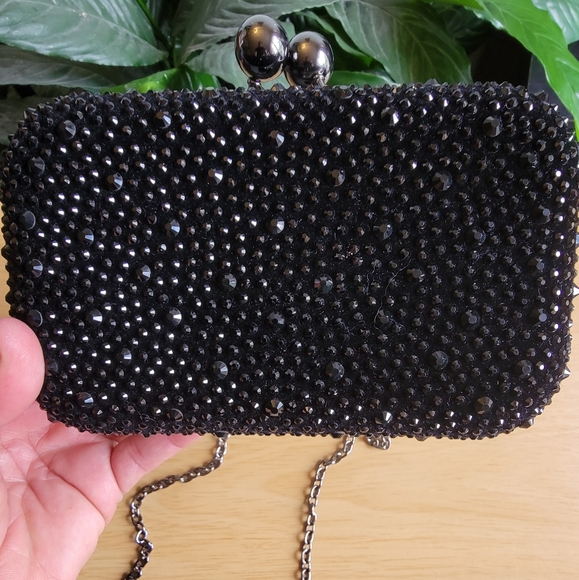Purse Mini Kisslock Glittery Cocktail party crossbody/hand held purse. 😍 - Picture 7 of 10